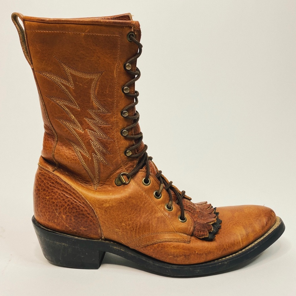1970’S JUSTIN BOLT ROPER BOOT - Picture 1 of 8